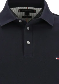 Tommy Hilfiger 1985 slim long sleeve polo, blauw (Desert Sky)