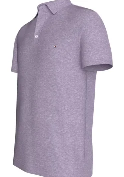 Tommy Hilfiger 1985 Slim Polo, heren poloshirt, lila melange