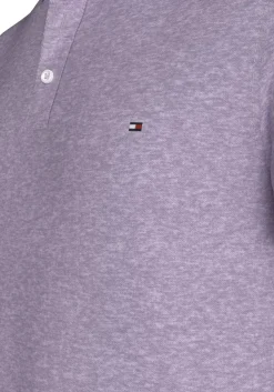 Tommy Hilfiger 1985 Slim Polo, heren poloshirt, lila melange