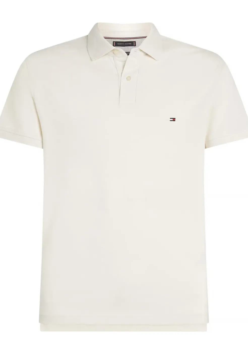 Tommy Hilfiger 1985 Slim Polo, heren poloshirt, offwhite