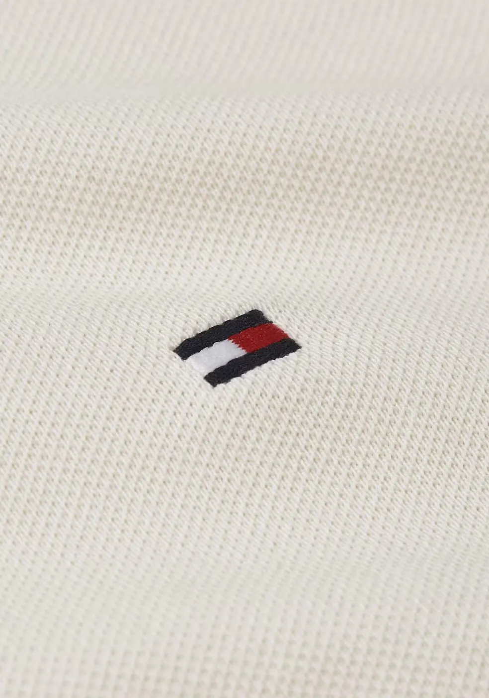 Tommy Hilfiger 1985 Slim Polo, heren poloshirt, offwhite