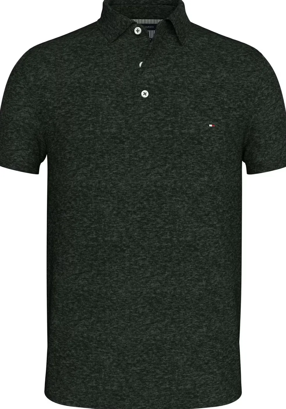 Tommy Hilfiger 1985 Slim Polo, heren poloshirt, blauw melange