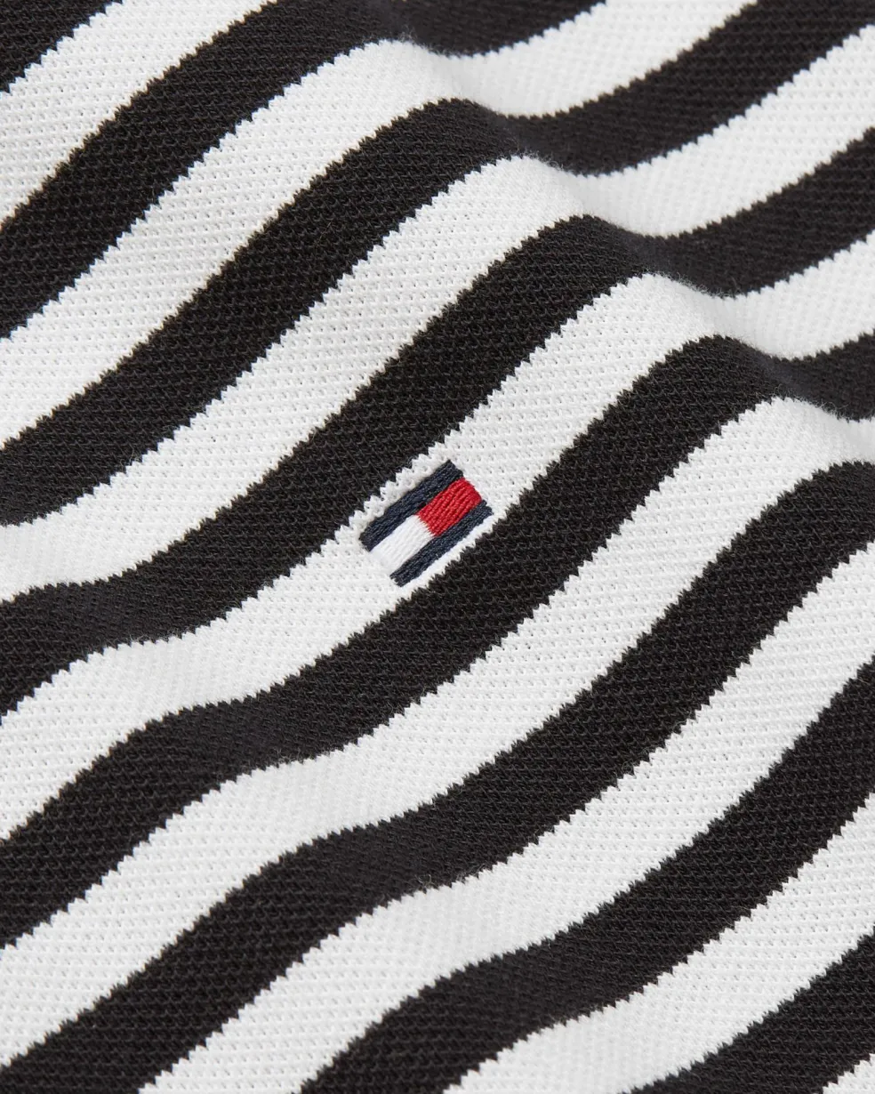 Tommy Hilfiger 1985 Slim Polo, heren poloshirt, blauw-wit gestreept