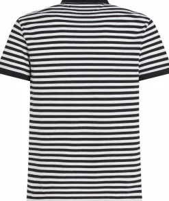 Tommy Hilfiger 1985 Slim Polo, heren poloshirt, blauw-wit gestreept