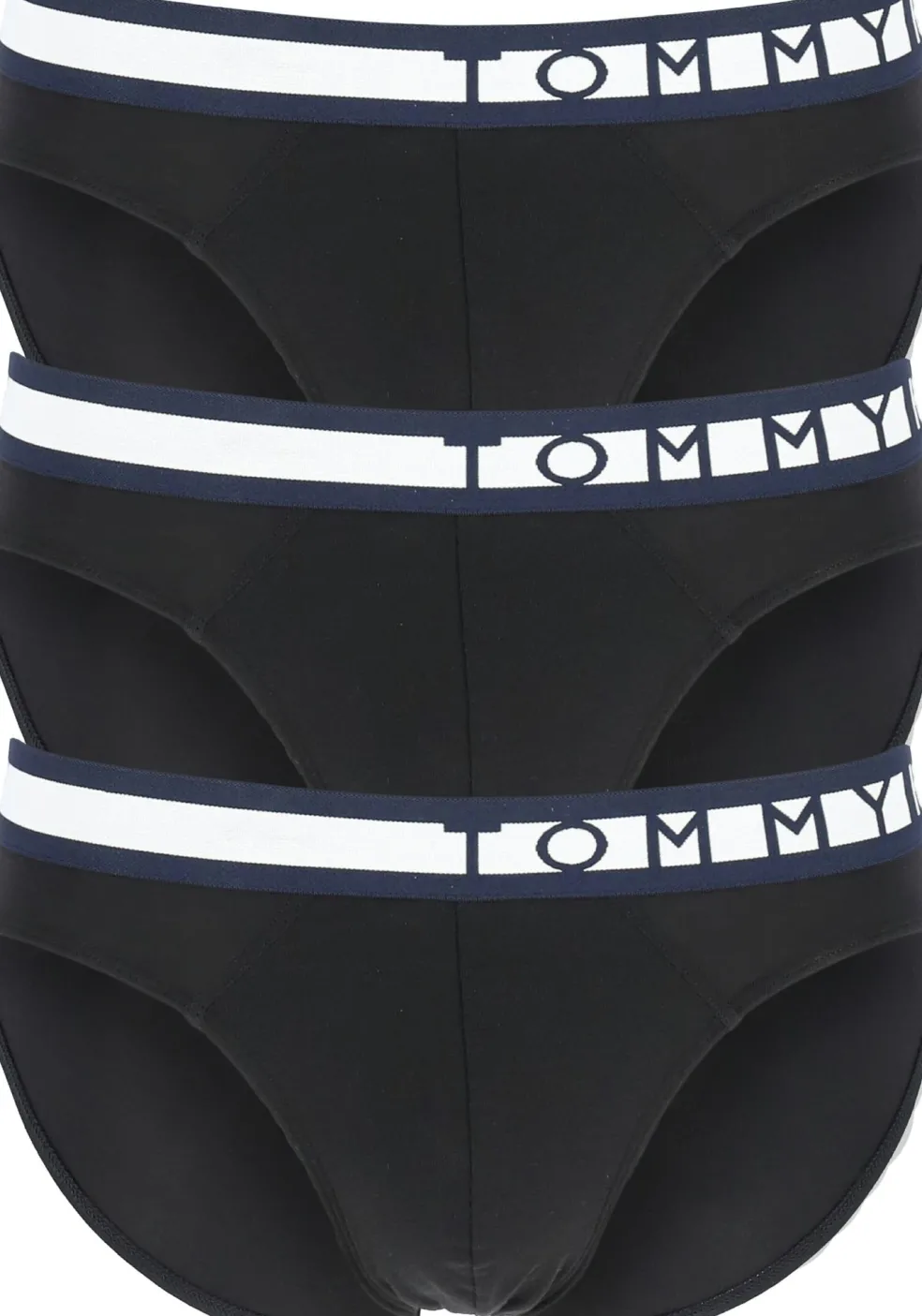 Tommy Hilfiger slips (3-pack), heren slips zonder gulp, zwart