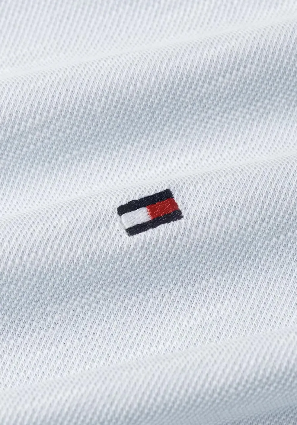 Tommy Hilfiger Slub Oxford Regular Polo, heren poloshirt, blauw