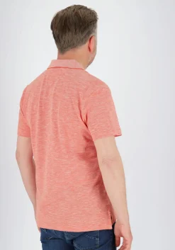 Tommy Hilfiger Slub Oxford Regular Polo, heren poloshirt, oranje