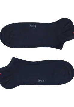 Tommy Hilfiger Sneaker Socks (2-pack), heren enkelsokken katoen, dark navy