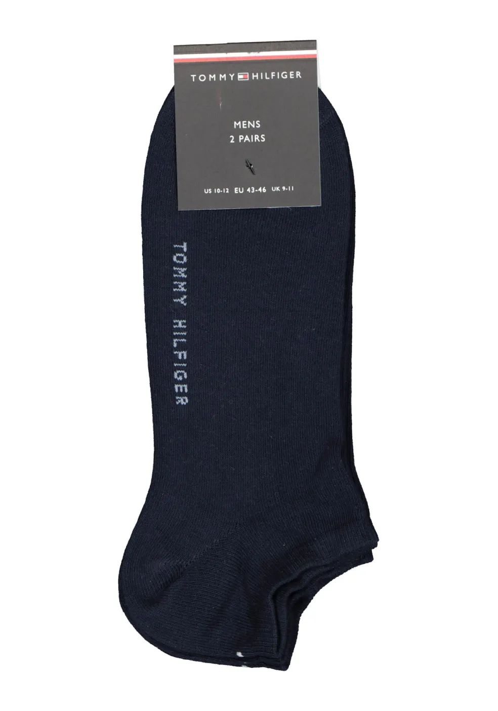 Tommy Hilfiger Sneaker Socks (2-pack), heren enkelsokken katoen, dark navy