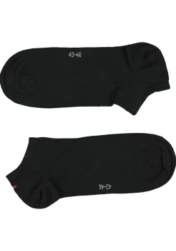 Tommy Hilfiger Sneaker Socks (2-pack), heren enkelsokken katoen, zwart