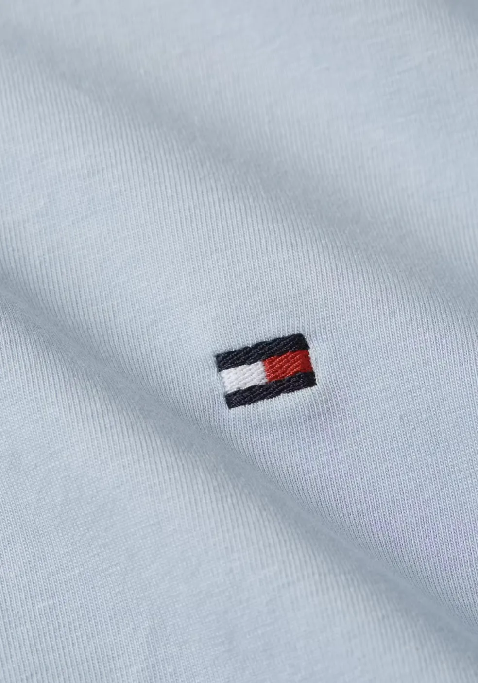 Tommy Hilfiger Stretch Slim Fit Tee, heren T-shirt korte mouw O-hals, blauw