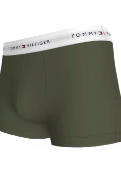 Tommy Hilfiger trunks (3-pack), heren boxers normale lengte, groen, blauw, print