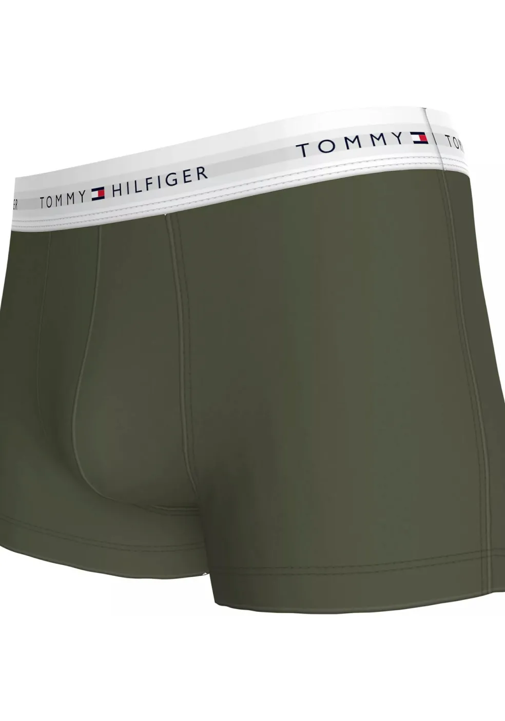 Tommy Hilfiger trunks (3-pack), heren boxers normale lengte, groen, blauw, print