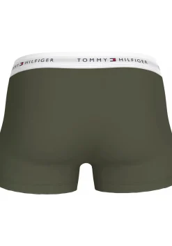 Tommy Hilfiger trunks (3-pack), heren boxers normale lengte, groen, blauw, print