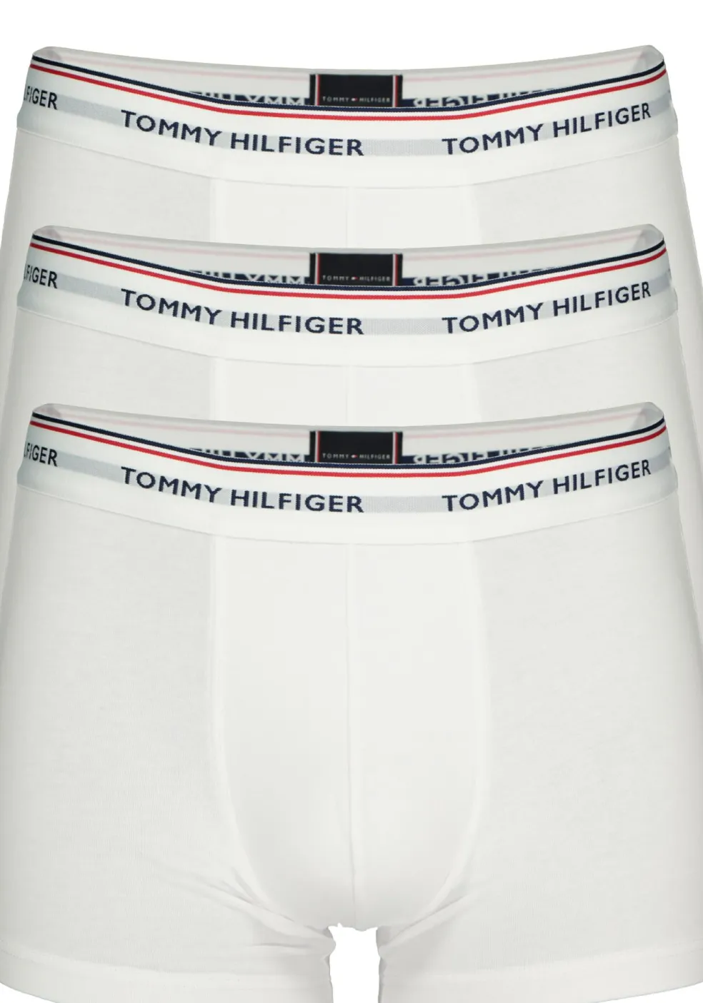 Tommy Hilfiger trunks (3-pack), heren boxers normale lengte, wit