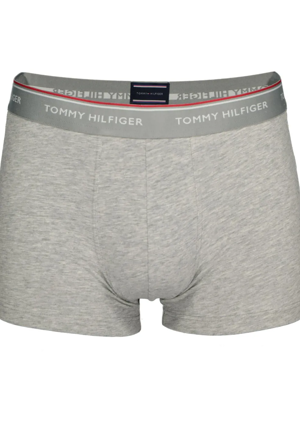Tommy Hilfiger trunks (3-pack), heren boxers normale lengte, zwart, wit en grijs