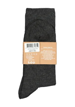 VENT herensokken katoen (2-pack), antraciet grijs