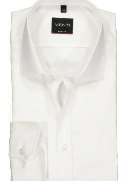 VENTI body fit overhemd, mouwlengte 72 cm, wit
