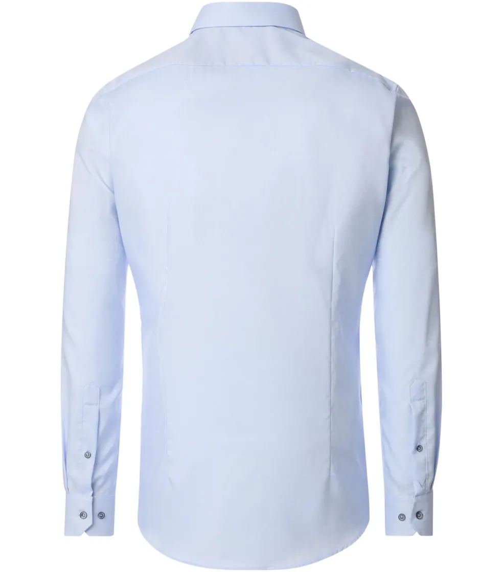 VENTI body fit overhemd, Oxford, blauw