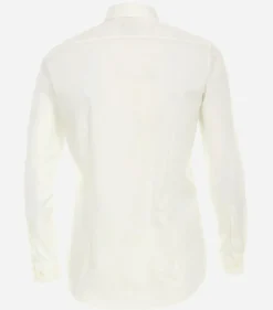 VENTI body fit overhemd, popeline, beige