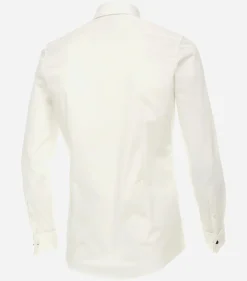 VENTI body fit overhemd, popeline, beige