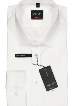 VENTI body fit overhemd, wit