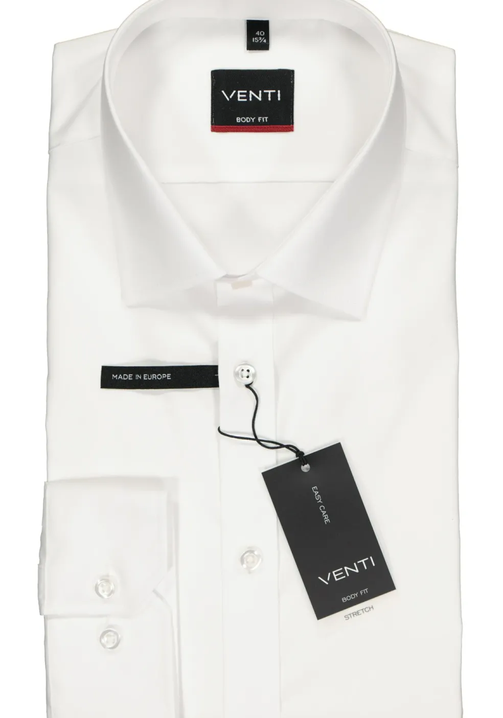 VENTI body fit overhemd, wit