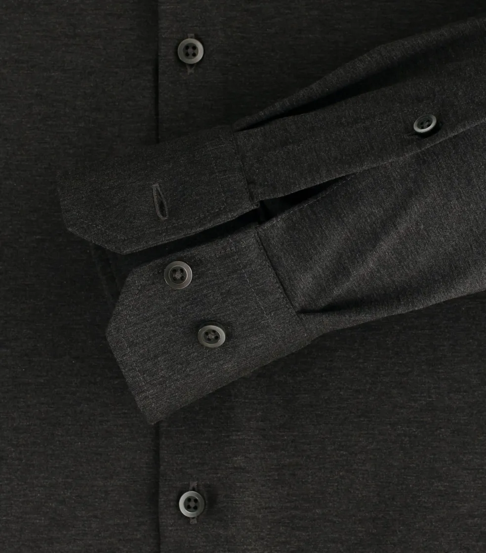 VENTI modern fit overhemd, jersey, antraciet