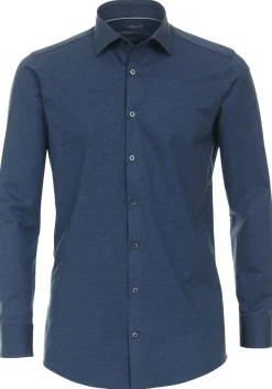 VENTI modern fit overhemd, jersey, blauw
