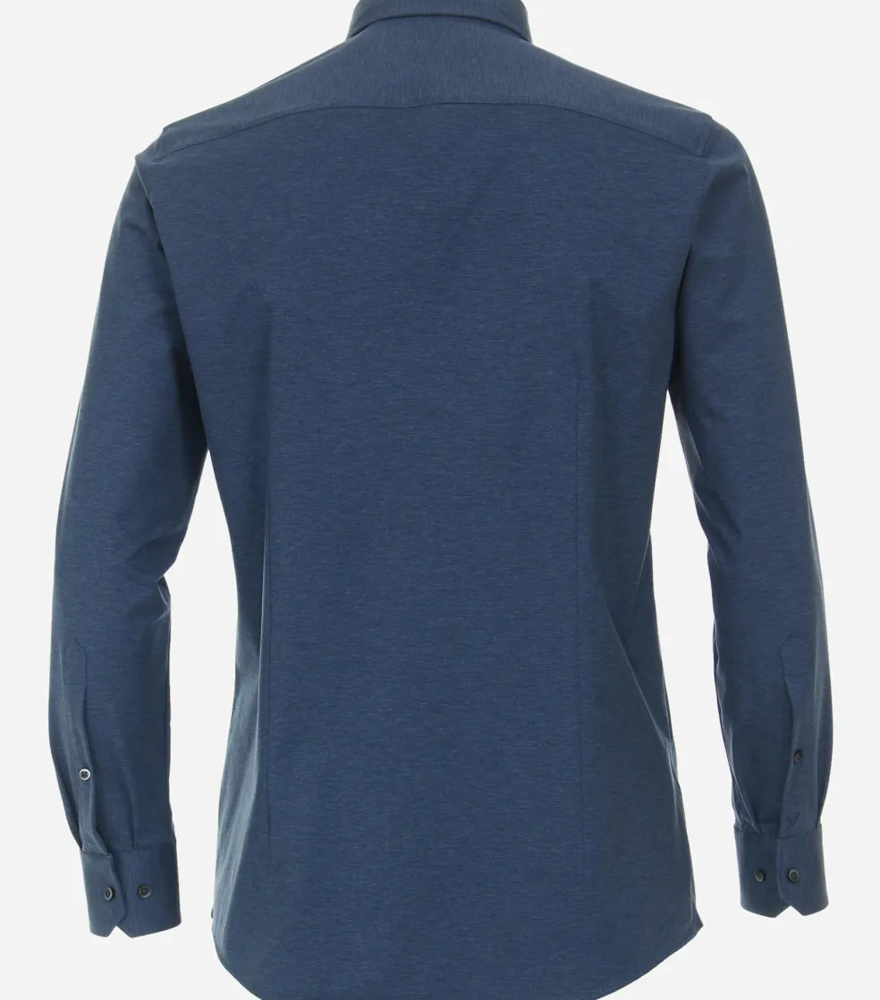 VENTI modern fit overhemd, jersey, blauw
