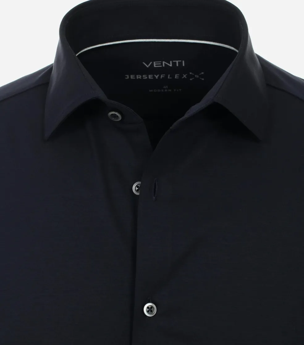 VENTI modern fit overhemd, jersey, blauw