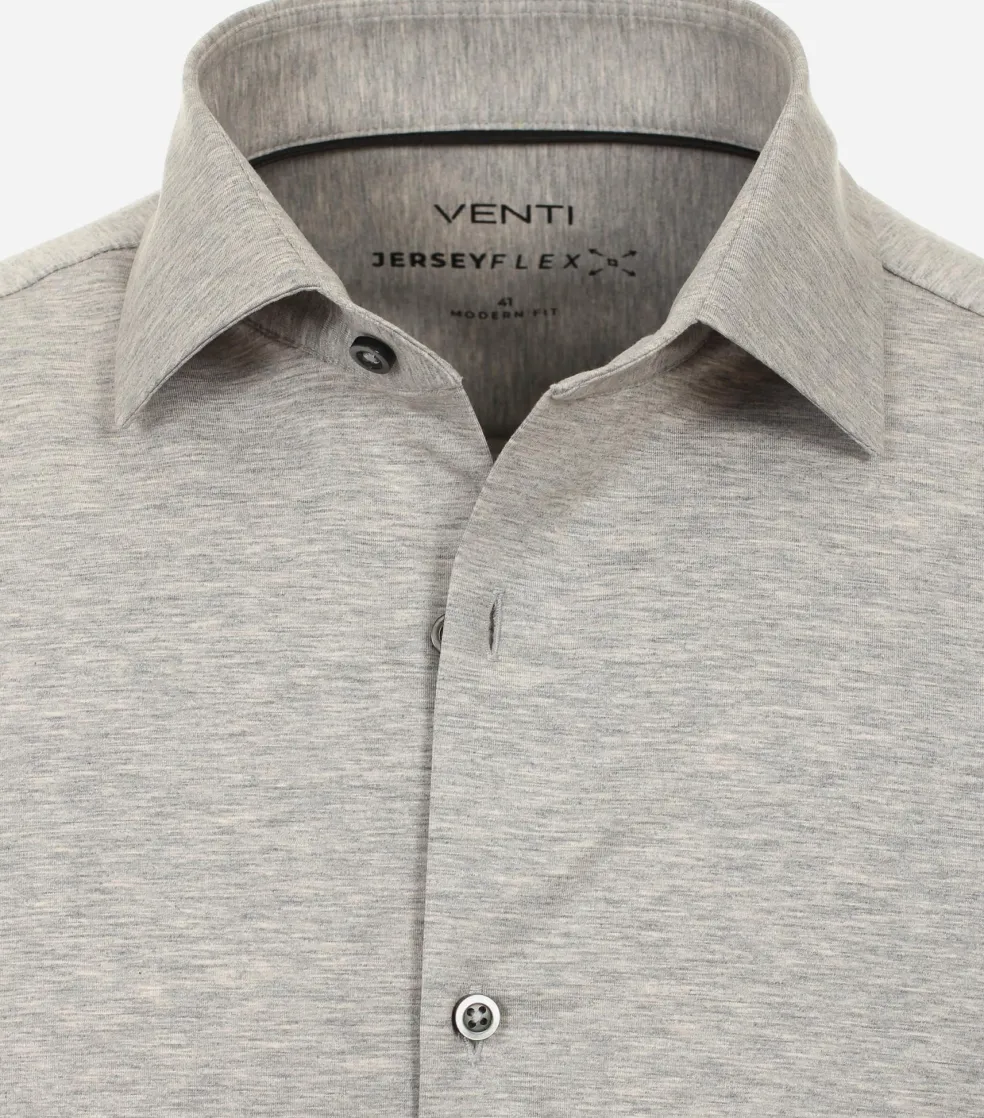 VENTI modern fit overhemd, jersey, grijs
