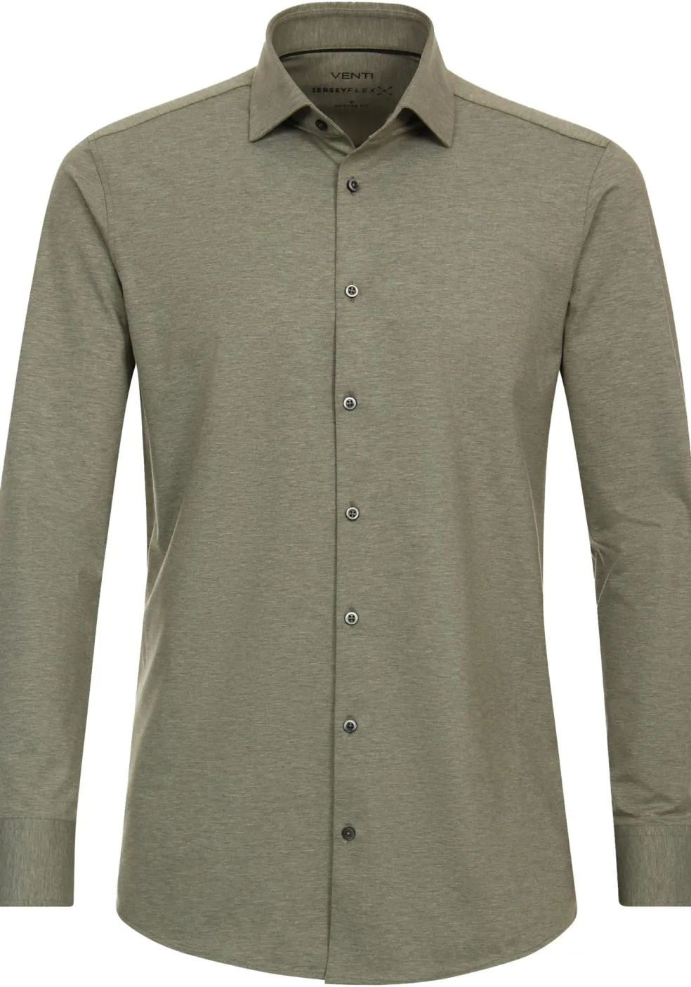 VENTI modern fit overhemd, jersey, groen