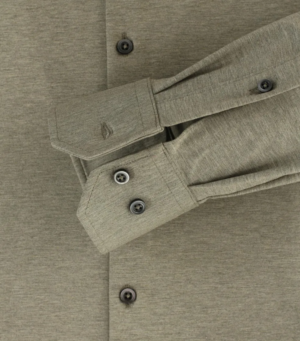 VENTI modern fit overhemd, jersey, groen