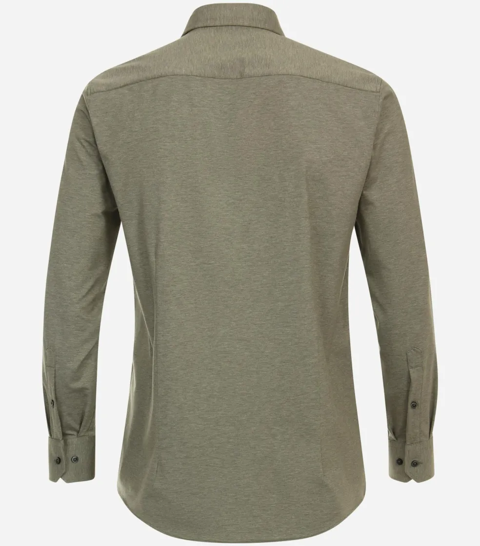 VENTI modern fit overhemd, jersey, groen
