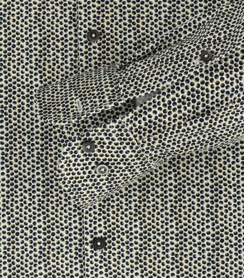 VENTI modern fit overhemd, jersey, groen dessin