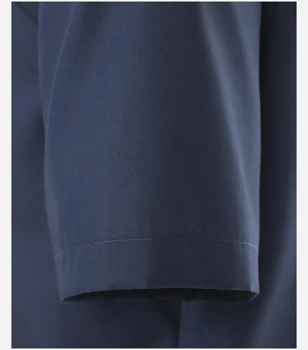 VENTI modern fit overhemd, korte mouw, popeline, blauw