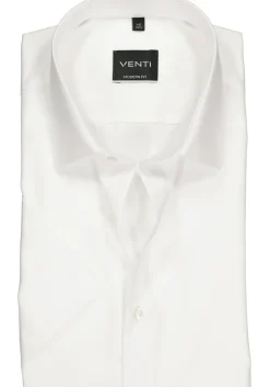 VENTI modern fit overhemd, korte mouw, wit