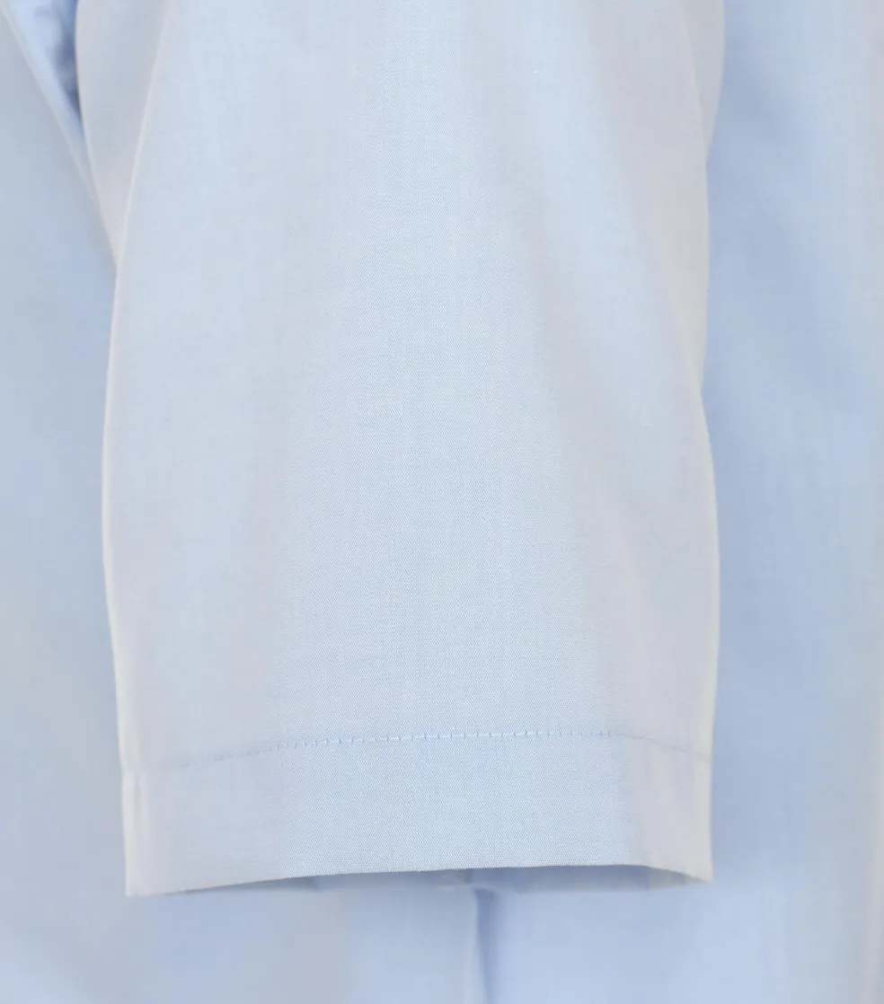 VENTI modern fit overhemd, korte mouw, popeline, blauw