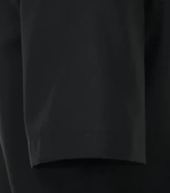 VENTI modern fit overhemd, korte mouw, popeline, zwart