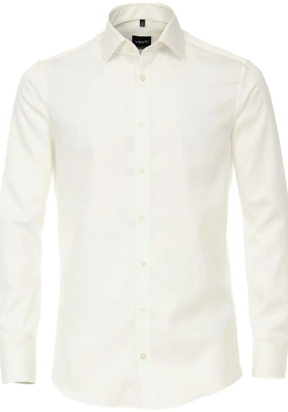 VENTI modern fit overhemd, mouwlengte 72 cm, twill, beige