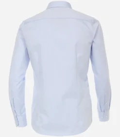 VENTI modern fit overhemd, mouwlengte 72 cm, twill, blauw