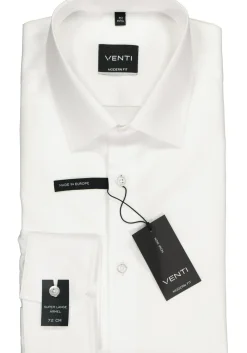 VENTI modern fit overhemd, mouwlengte 72, wit