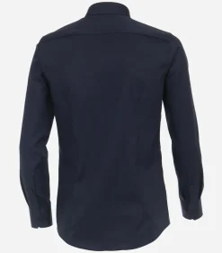 VENTI modern fit overhemd, mouwlengte 72 cm, twill, blauw