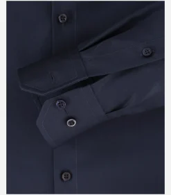 VENTI modern fit overhemd, mouwlengte 72 cm, twill, blauw