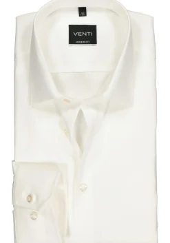 VENTI modern fit overhemd, mouwlengte 7, beige