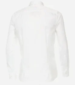 VENTI modern fit overhemd, mouwlengte 7, twill, wit