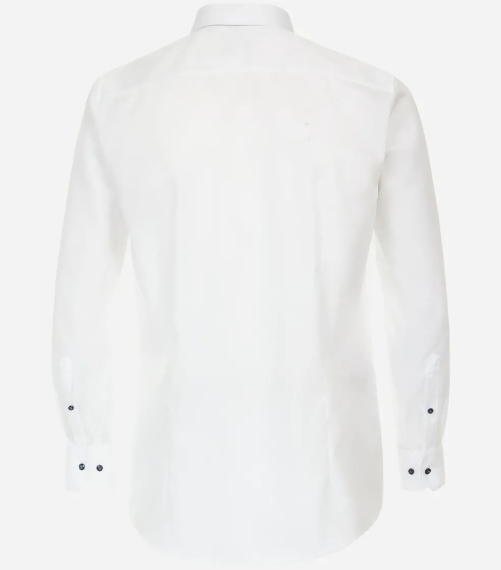 VENTI modern fit overhemd, structuur, wit