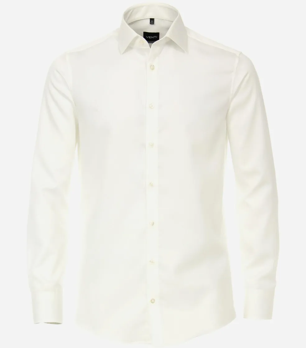 VENTI modern fit overhemd, twill, beige