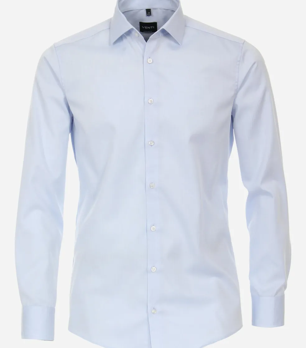 VENTI modern fit overhemd, twill, blauw